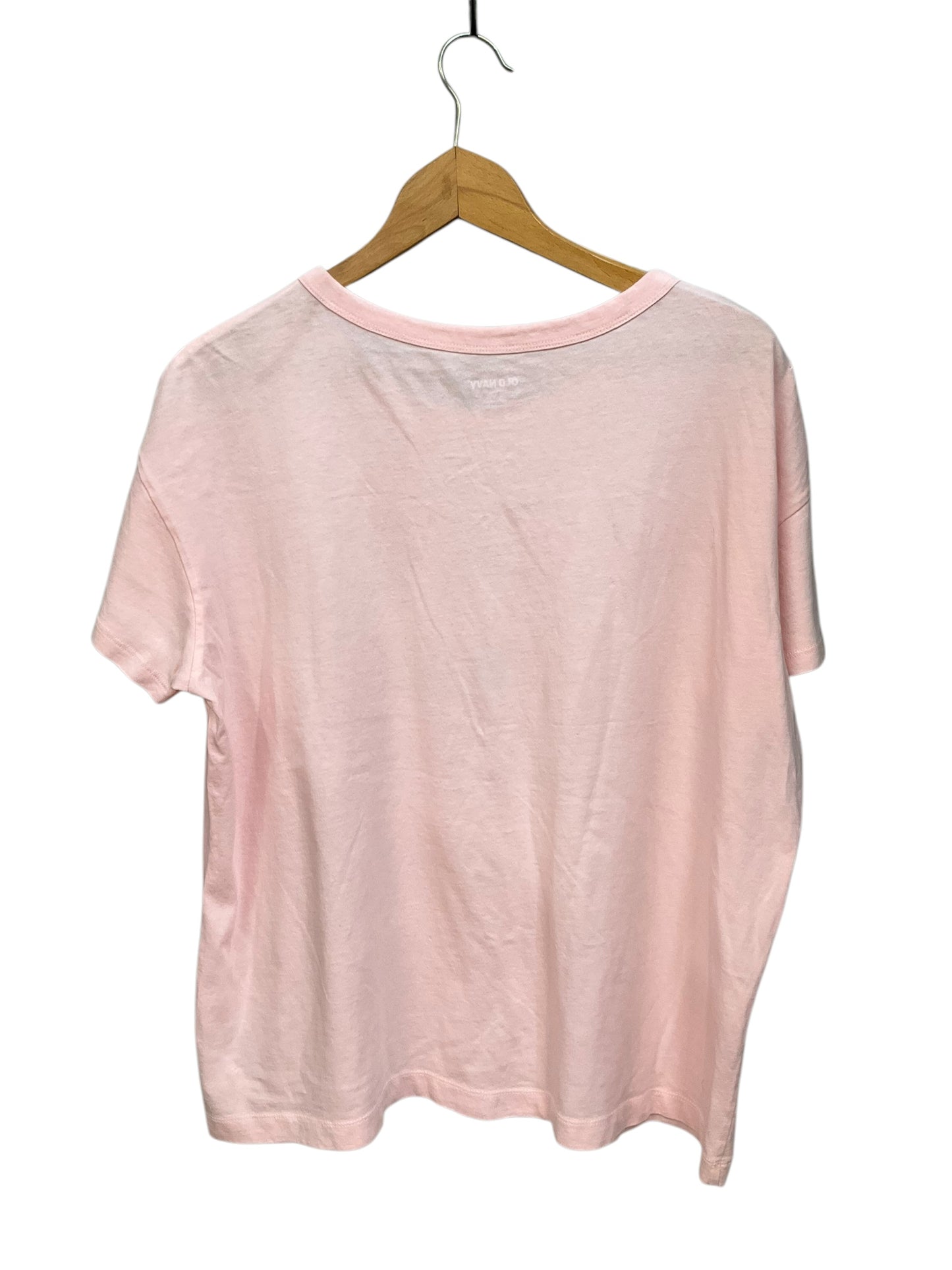 Top Short Sleeve By Old Navy In Pink, Size: L