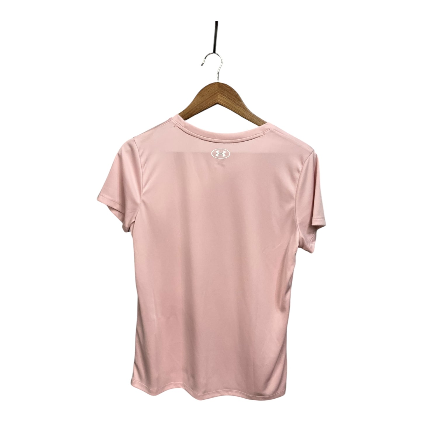 Athletic Top Short Sleeve By Under Armour In Pink, Size: M