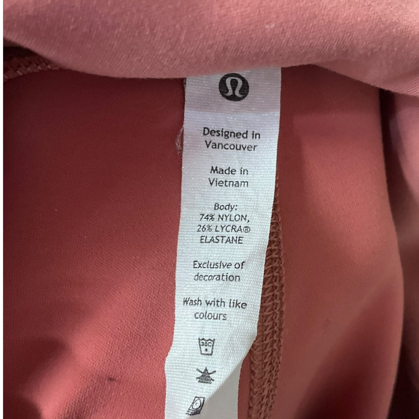 Athletic Capris By Lululemon In Pink, Size: L