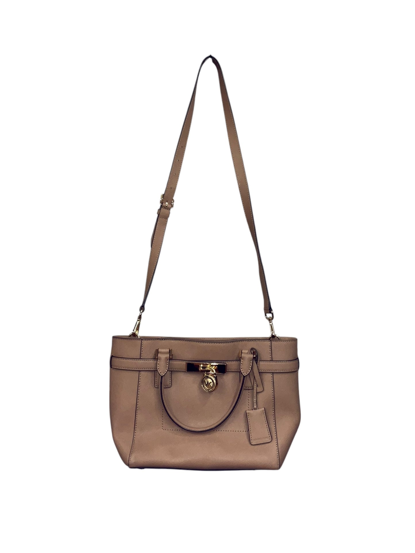 Handbag Leather By Michael By Michael Kors, Size: Medium