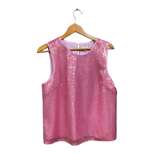 Top Sleeveless By J. Crew In Pink, Size: L