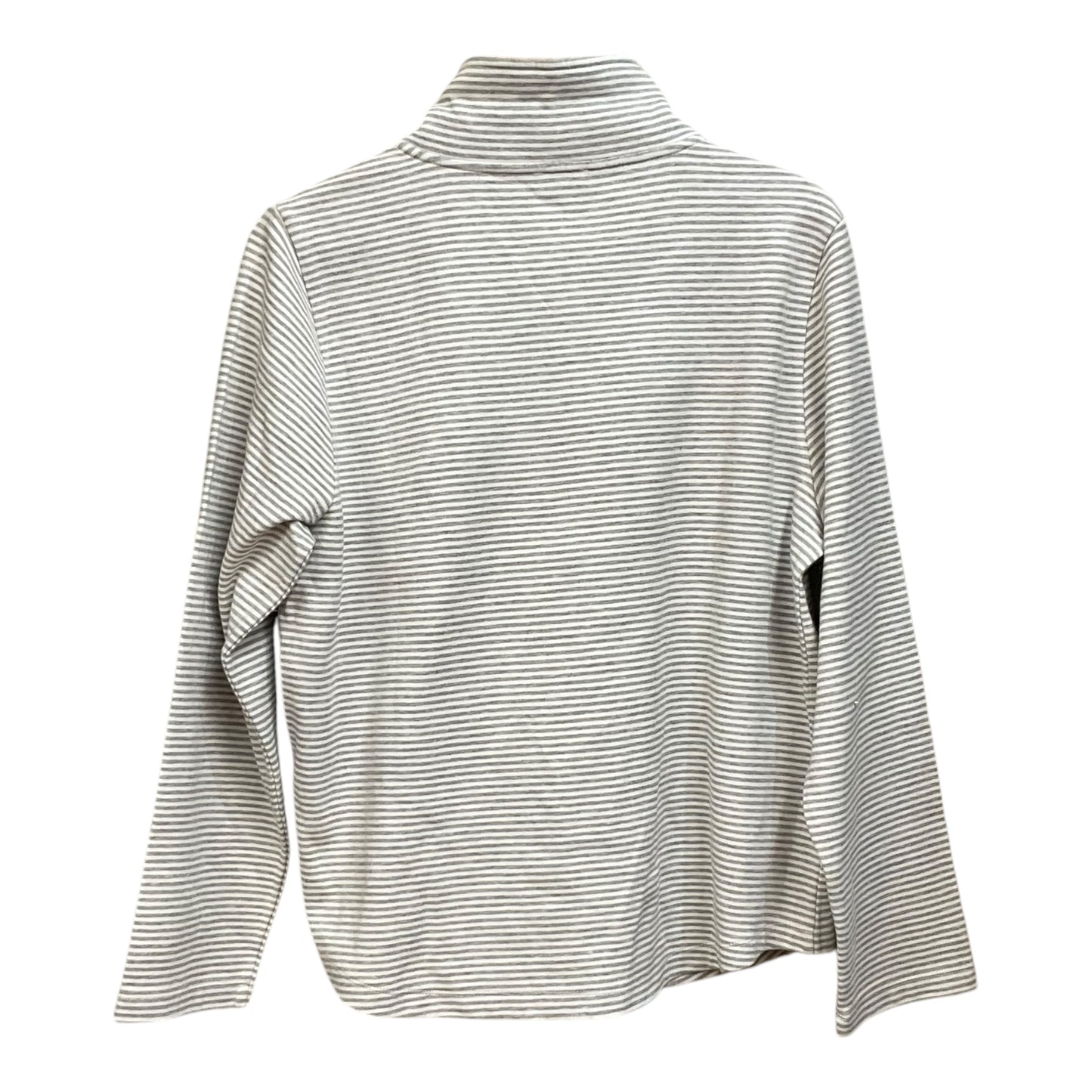 Top Long Sleeve By J. Crew In Grey & White, Size: Xl