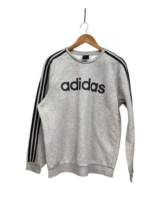 Sweatshirt Crewneck By Adidas In Grey, Size: L