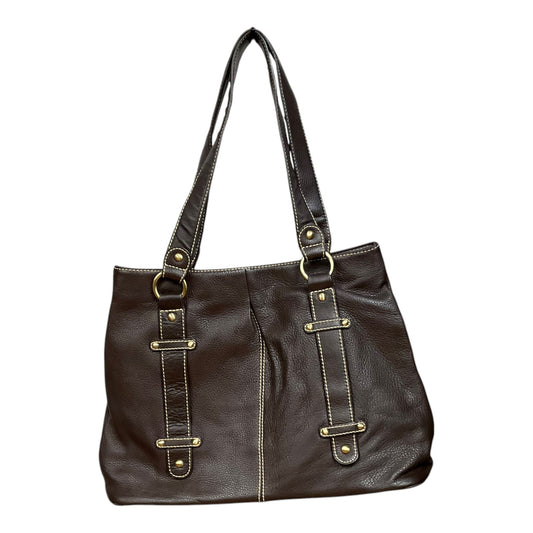 Handbag Leather By Coldwater Creek  Size: Large