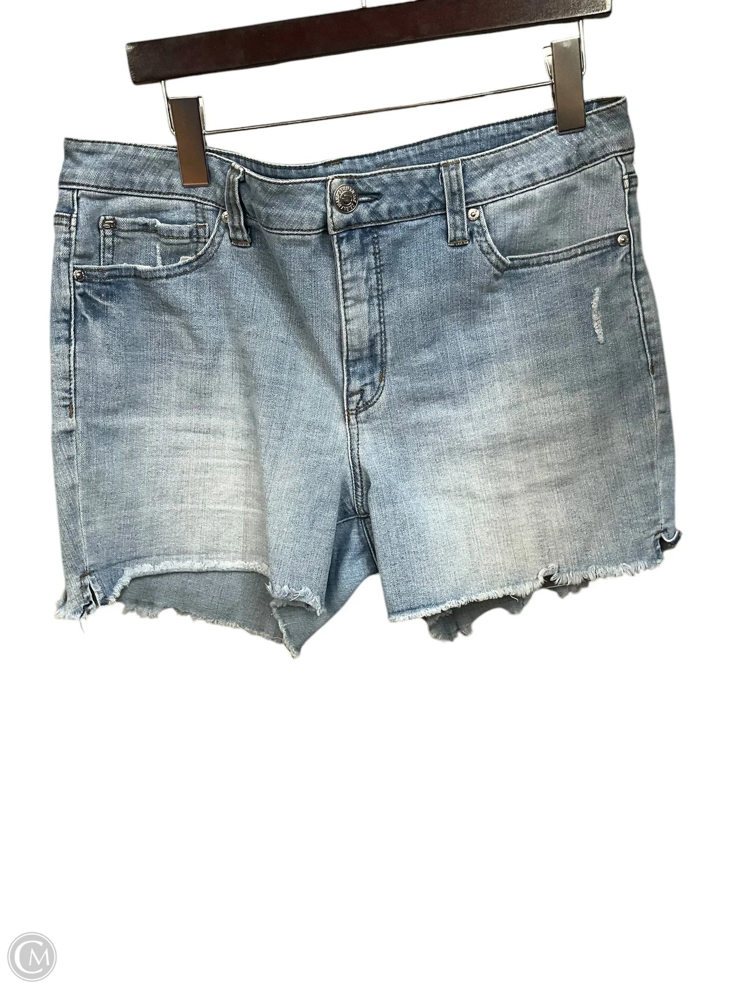 Shorts By Seven 7 In Blue Denim, Size: 14