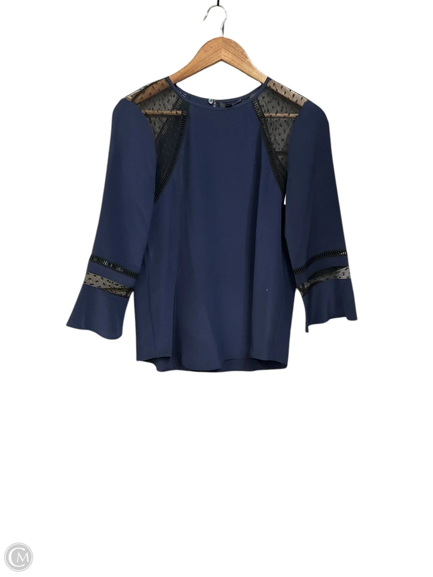 Blouse Long Sleeve By J. Crew In Blue, Size: S