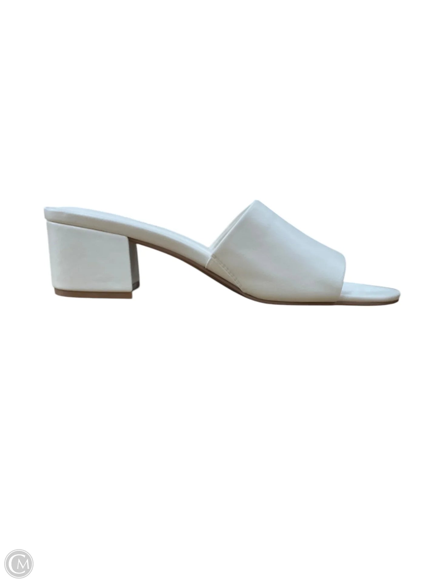 Sandals Heels Block By Lane Bryant In Cream, Size: 8