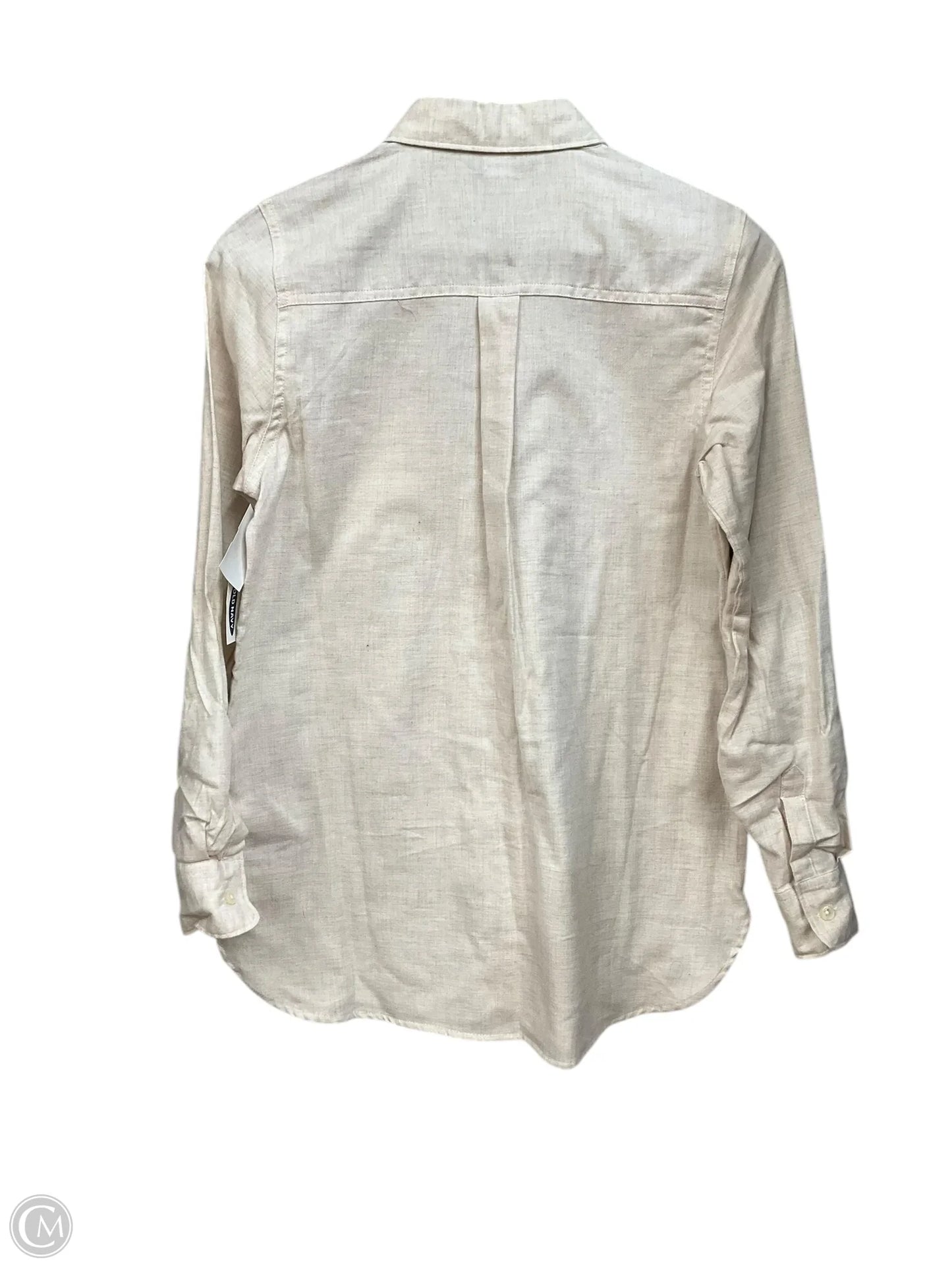 Tunic Long Sleeve By Old Navy In Beige, Size: S