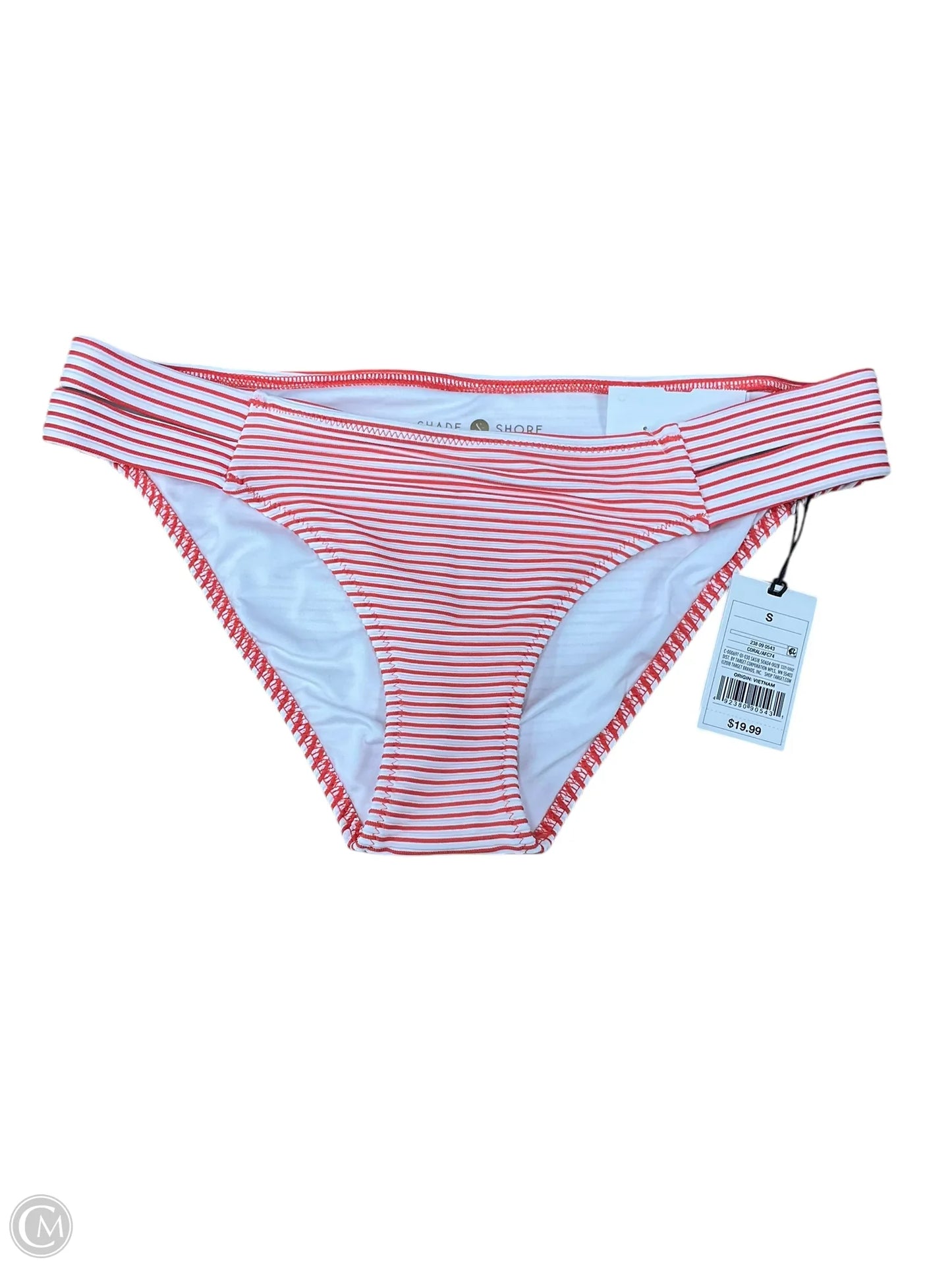 Swimsuit Bottom By Shade & Shore In Striped Pattern, Size: S