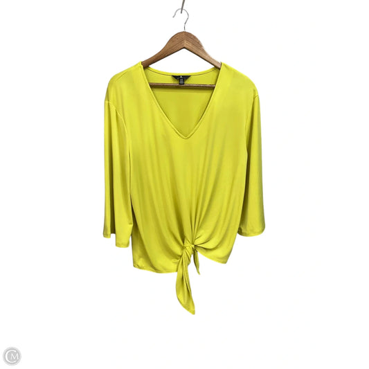 Top 3/4 Sleeve By Jules & Leopold In Green, Size: M