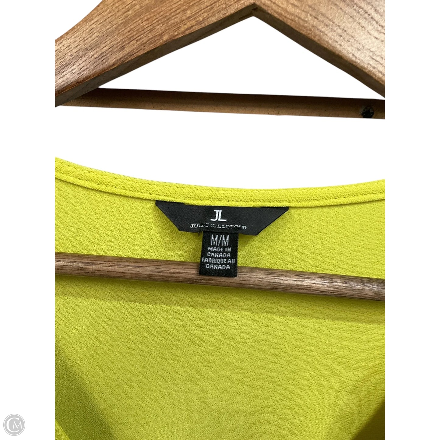 Top 3/4 Sleeve By Jules & Leopold In Green, Size: M