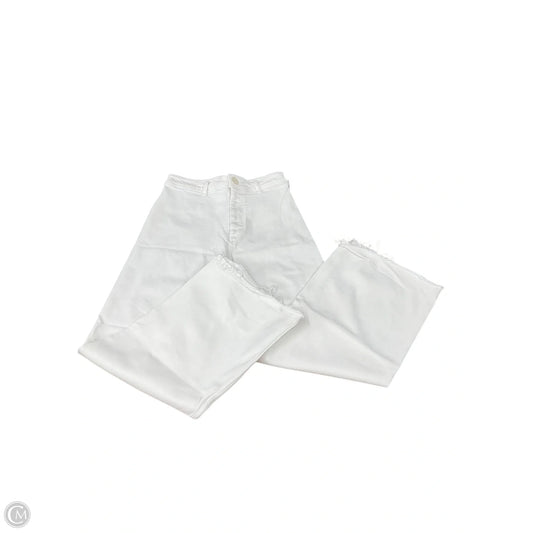 Jeans Wide Leg By Zara In White, Size: 8