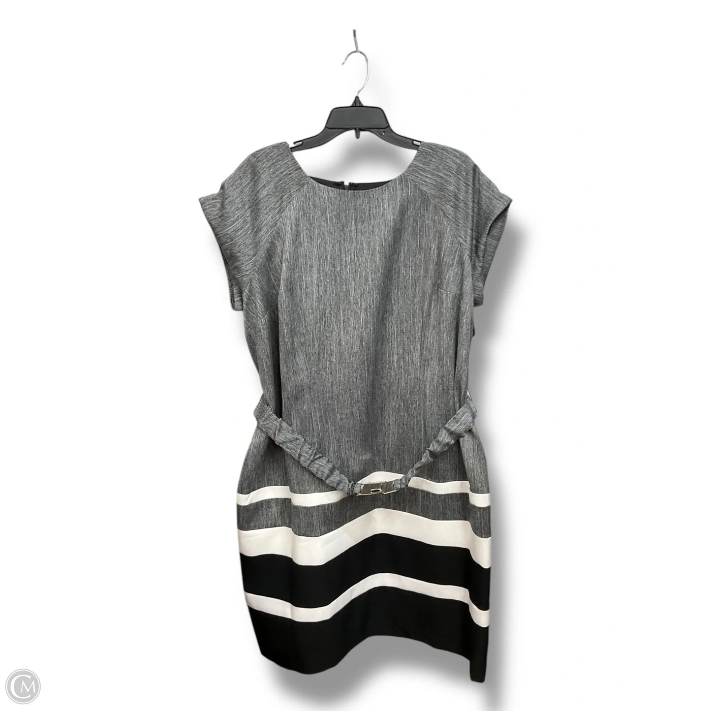 Dress Work By Sandra Darren In Grey, Size: 2x