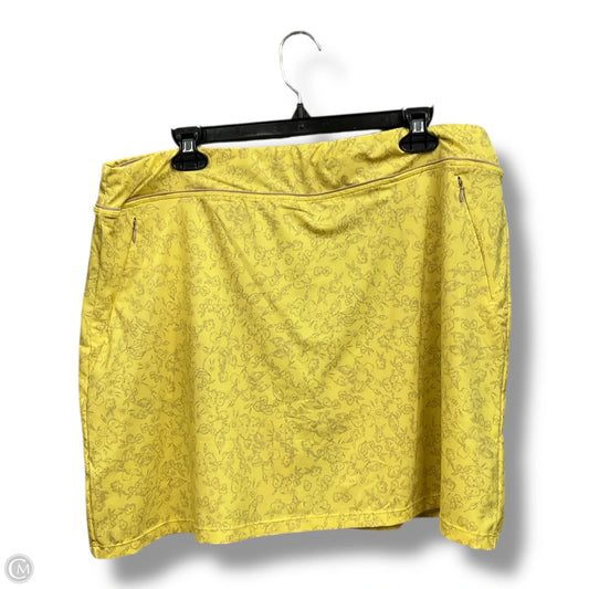 Athletic Skort By Clothes Mentor In Floral Print, Size: Xxl