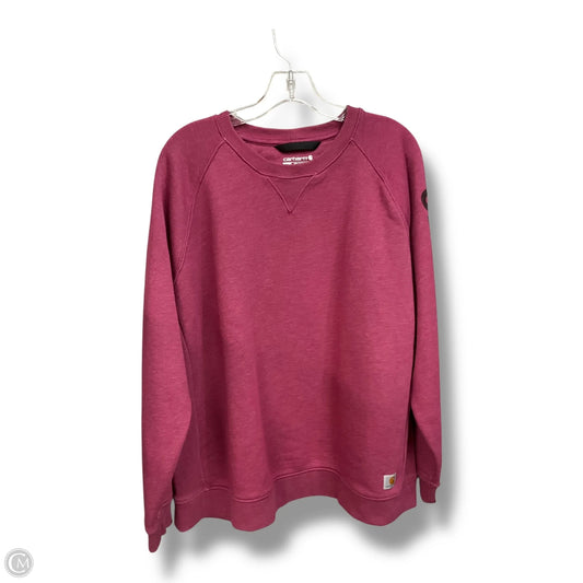 Sweatshirt Crewneck By Carhartt In Mauve, Size: 3x