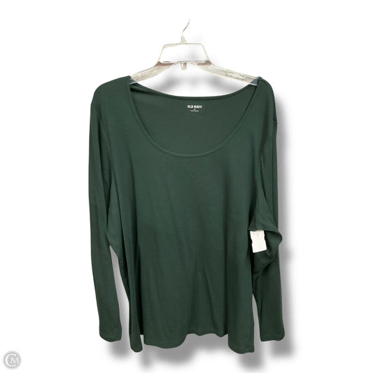 Top Long Sleeve By Old Navy In Green, Size: 4x