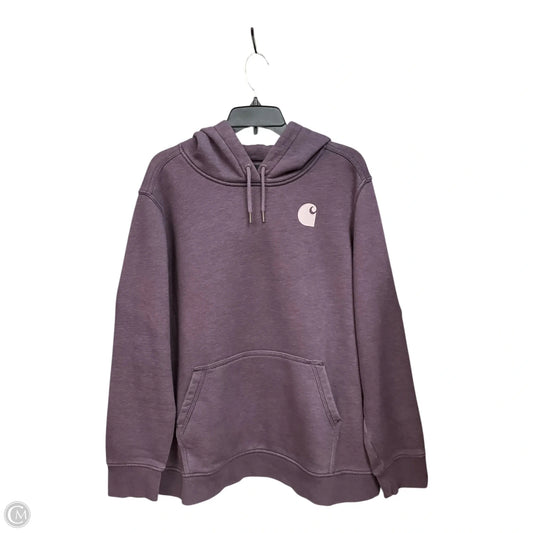 Sweatshirt Hoodie By Carhartt In Purple, Size: 3x