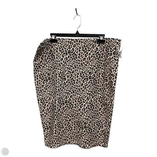 Skirt Midi By Ana In Animal Print, Size: 1x