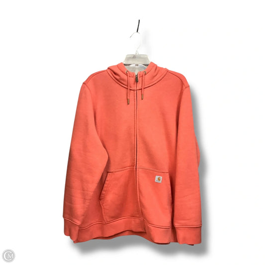 Sweatshirt Hoodie By Carhartt In Orange, Size: 3x