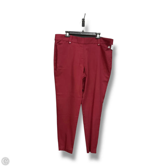 Pants Dress By Maurices In Maroon, Size: 18