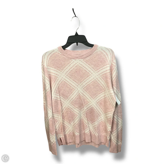 Sweater By A New Day In Pink & White, Size: Xxl