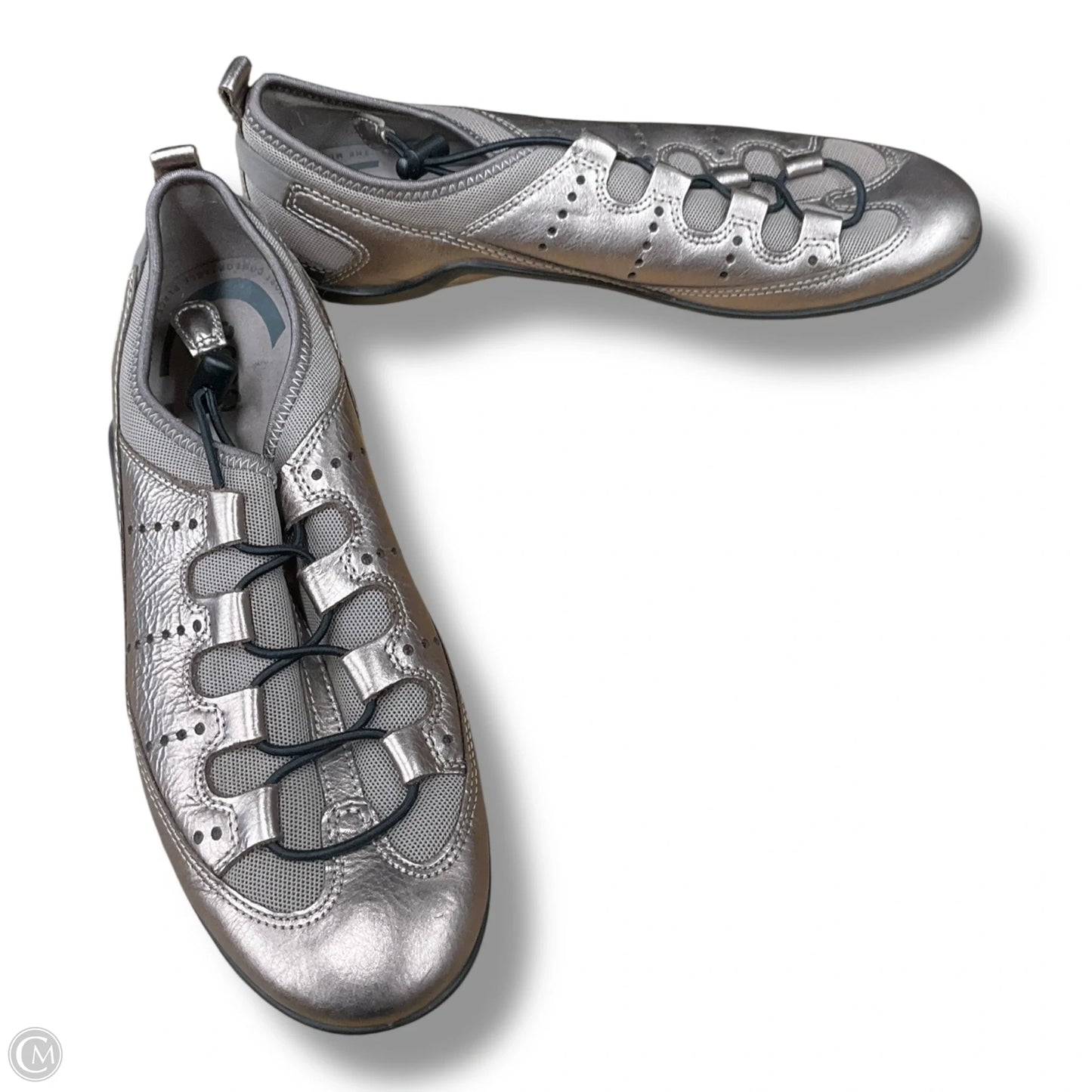 Shoes Flats By Ecco In Gold, Size: 10