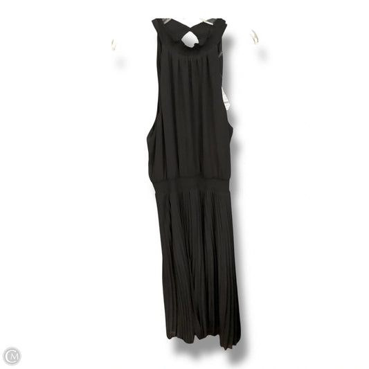 Dress Casual Midi By White House Black Market In Black, Size: L
