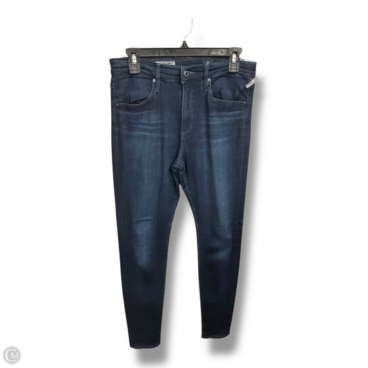 Jeans Skinny By Adriano Goldschmied In Blue Denim, Size: 6