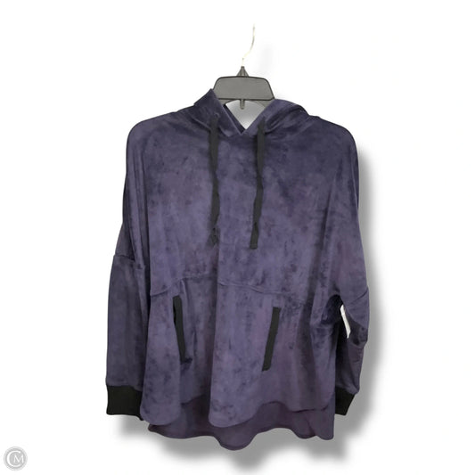 Sweatshirt Hoodie By Dkny In Purple, Size: M
