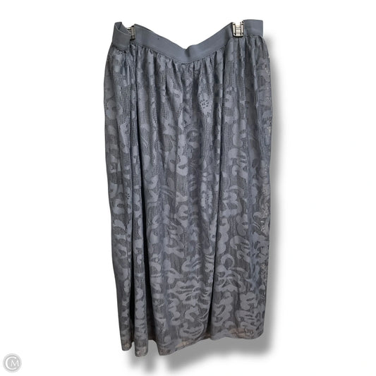 Skirt Midi By Lane Bryant In Grey, Size: 2x