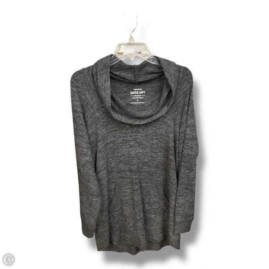 Top Long Sleeve By Torrid In Grey, Size: 1x