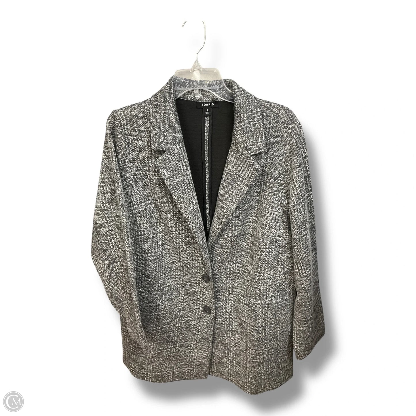 Blazer By Torrid In Grey, Size: 2x