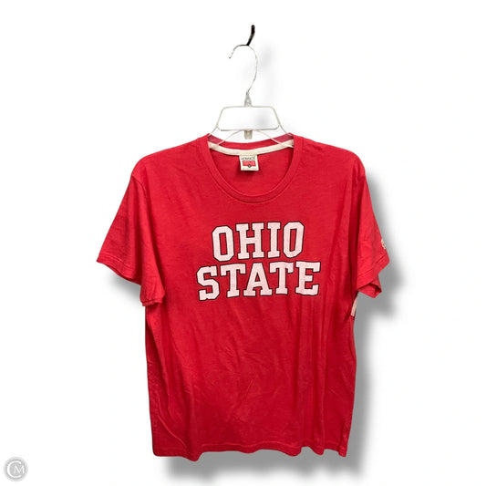 Top Short Sleeve Basic By Homage In Red, Size: L