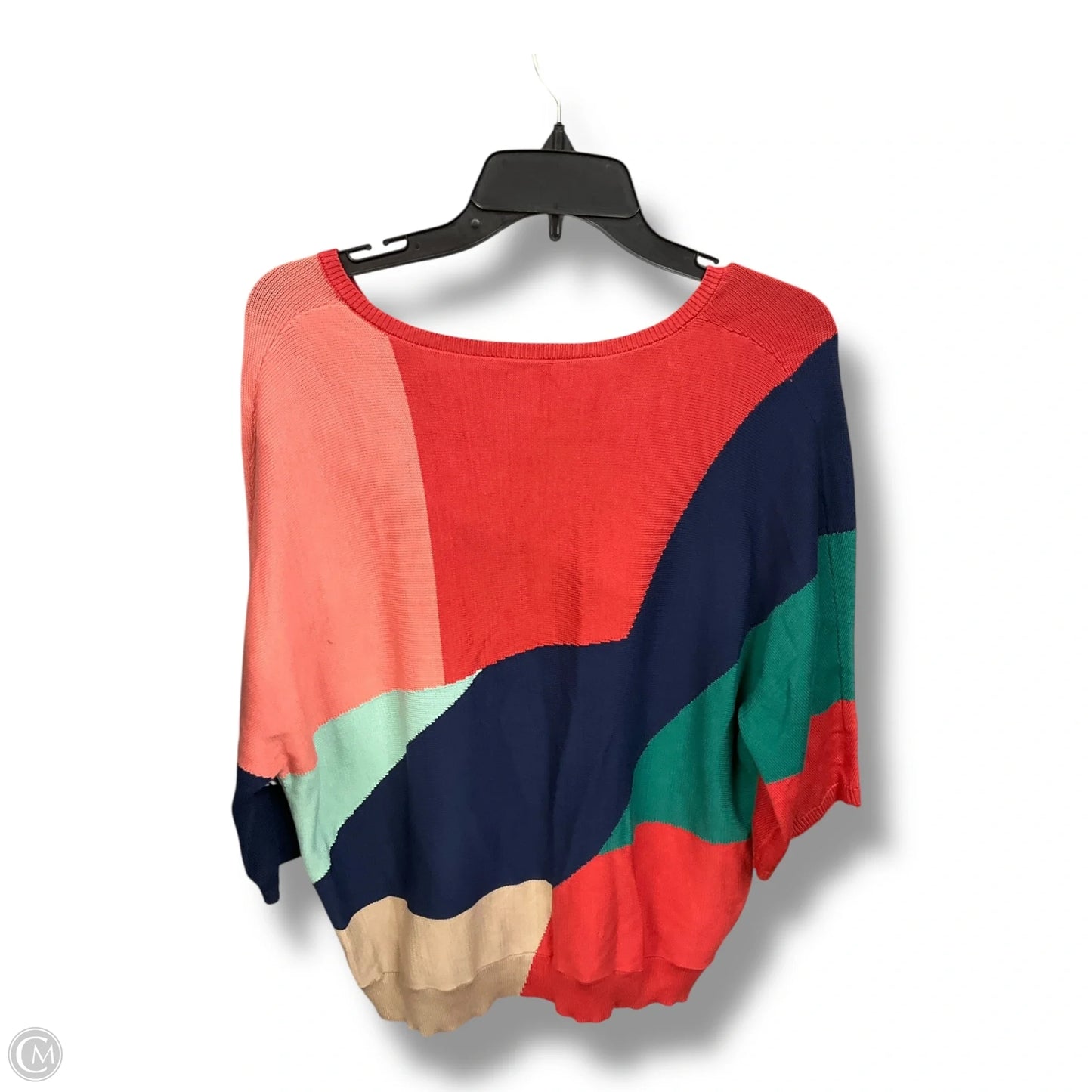 Sweater Short Sleeve By Chicos In Multi-colored, Size: L