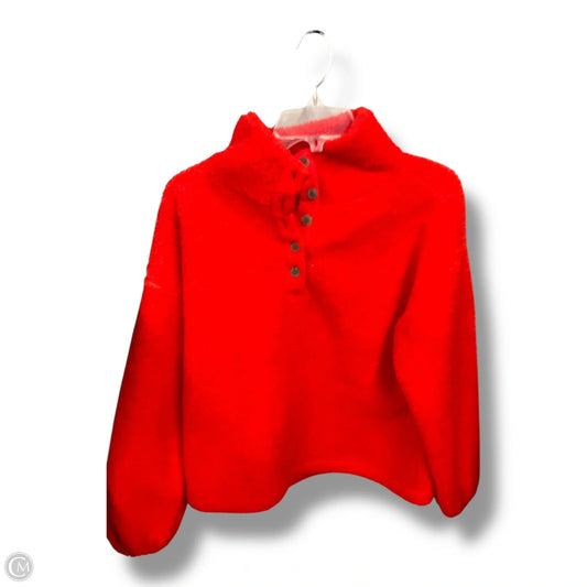 Sweatshirt Collar By Loft In Red, Size: M