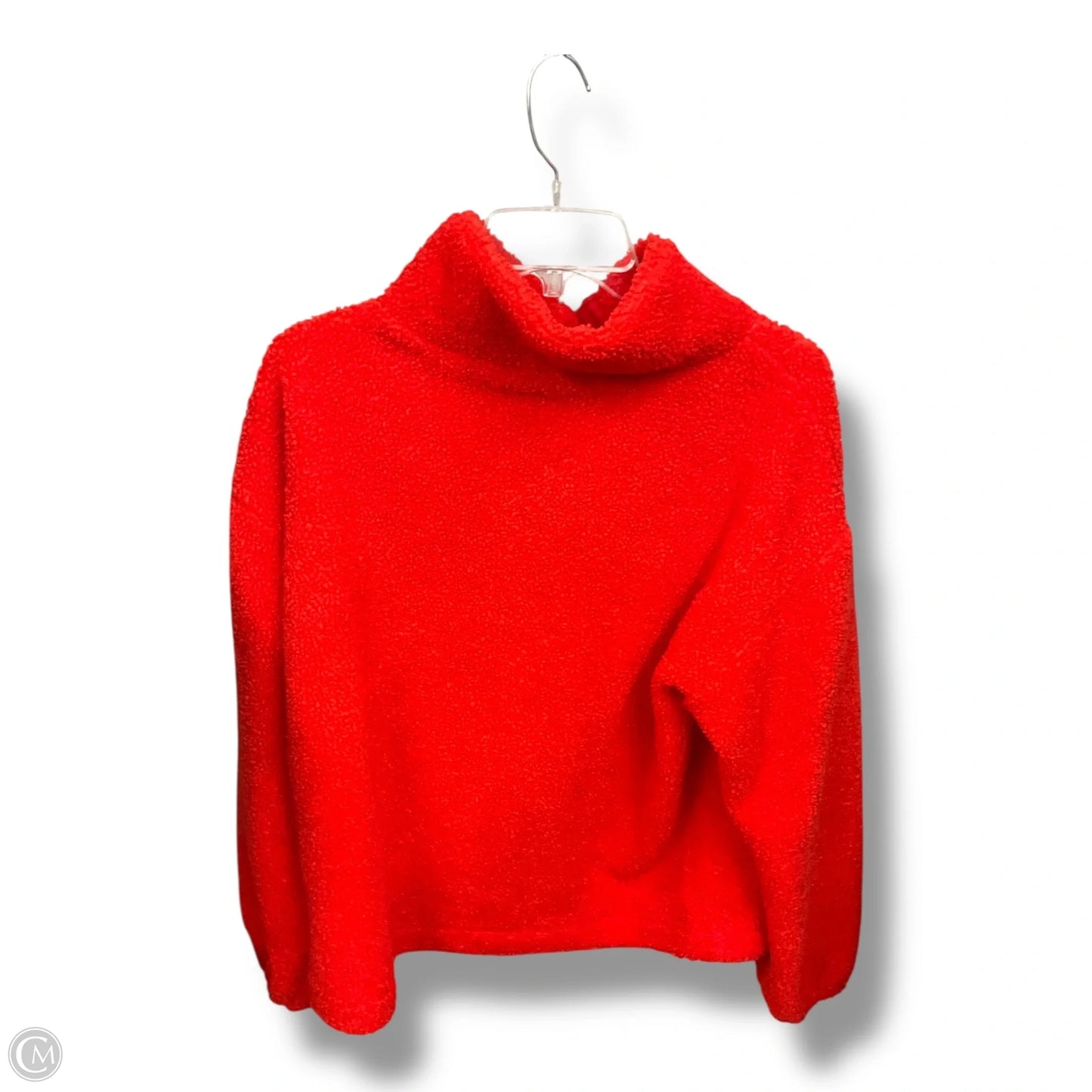 Sweatshirt Collar By Loft In Red, Size: M