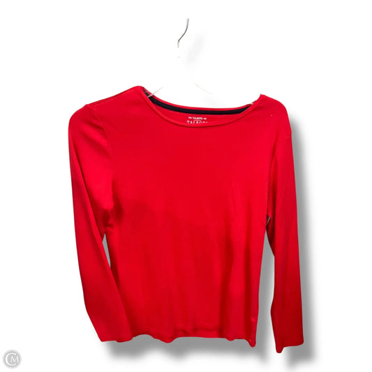 Top Long Sleeve By Talbots In Red, Size: M