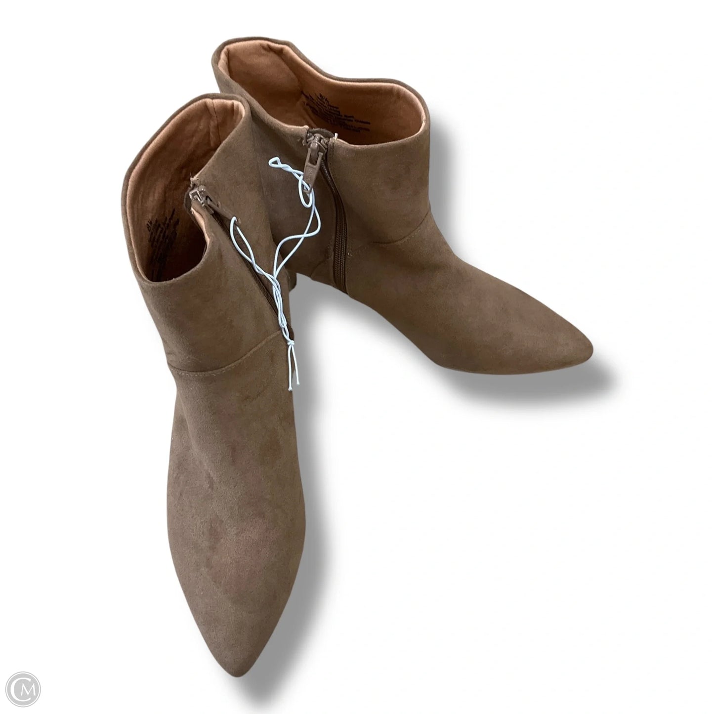 Boots Ankle Heels By Universal Thread In Tan, Size: 7.5