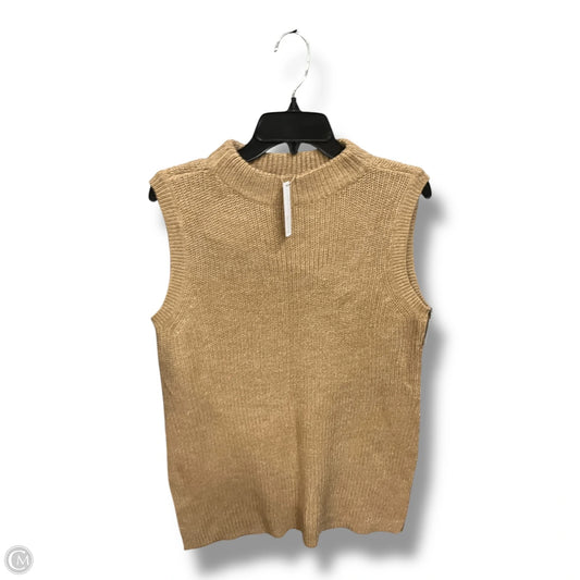 Vest Sweater By Chicos In Tan, Size: L