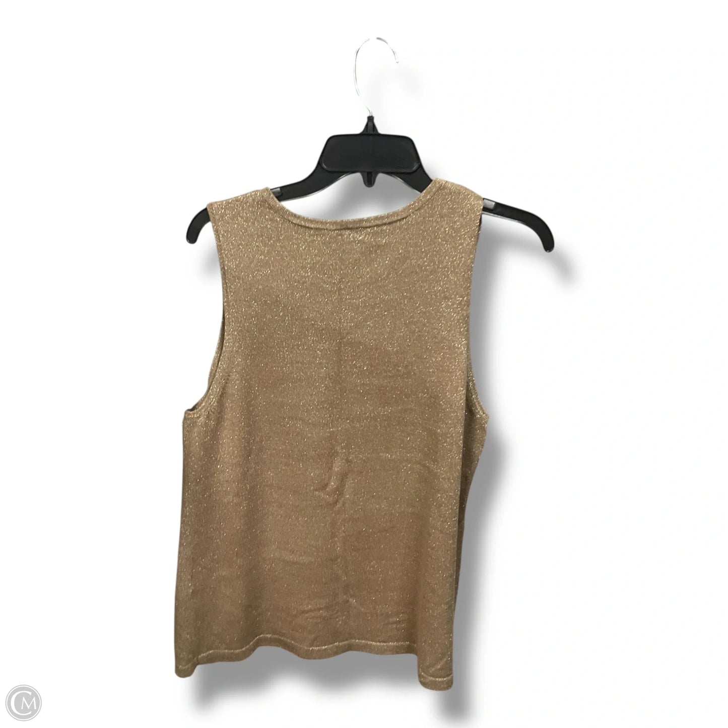 Vest Sweater By Chicos In Tan, Size: L