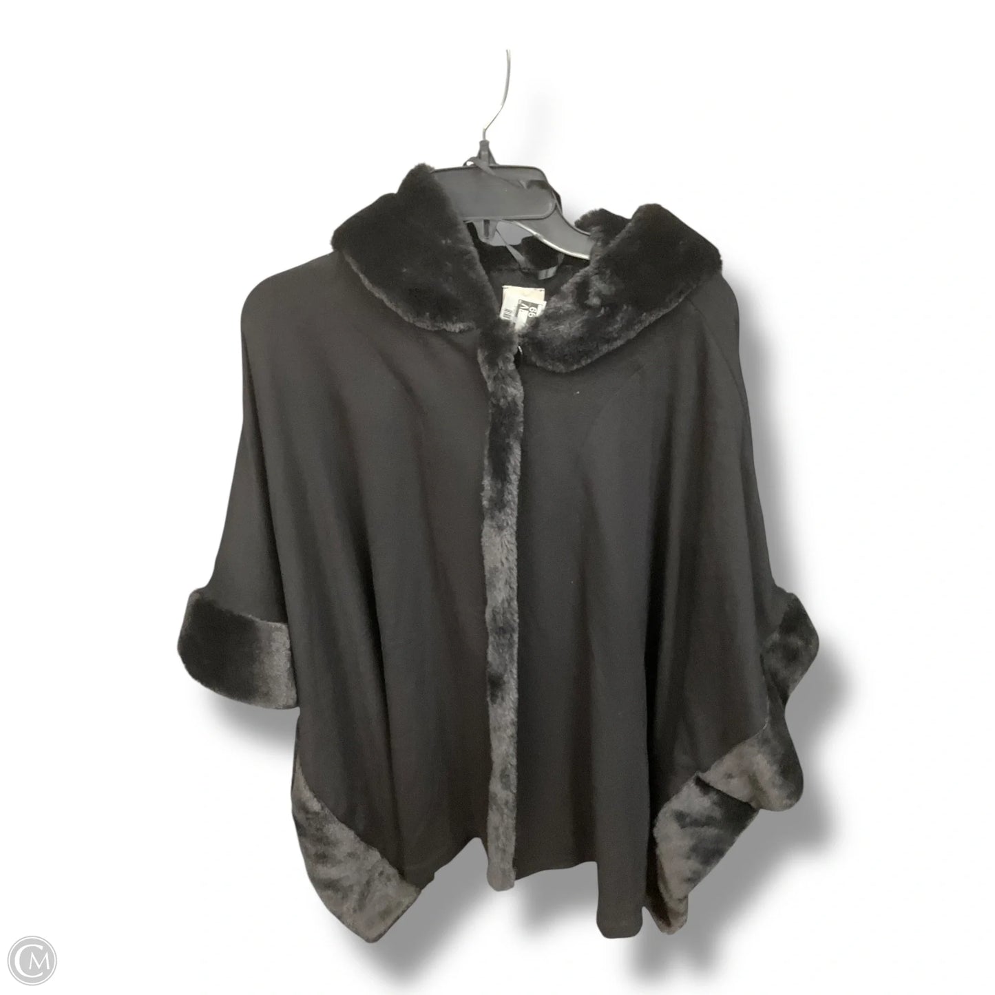 Poncho By Chicos In Black, Size: 0