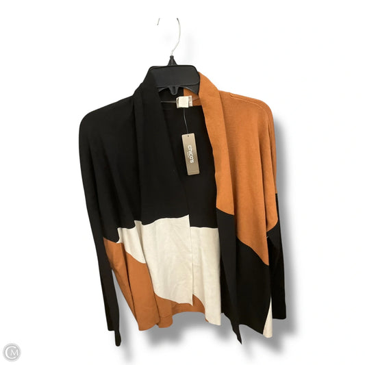 Cardigan By Chicos In Black & Brown, Size: L