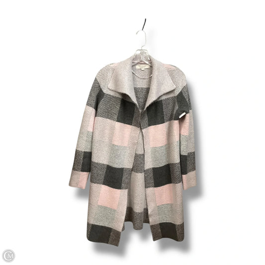 Cardigan By Loft In Grey & Pink, Size: S
