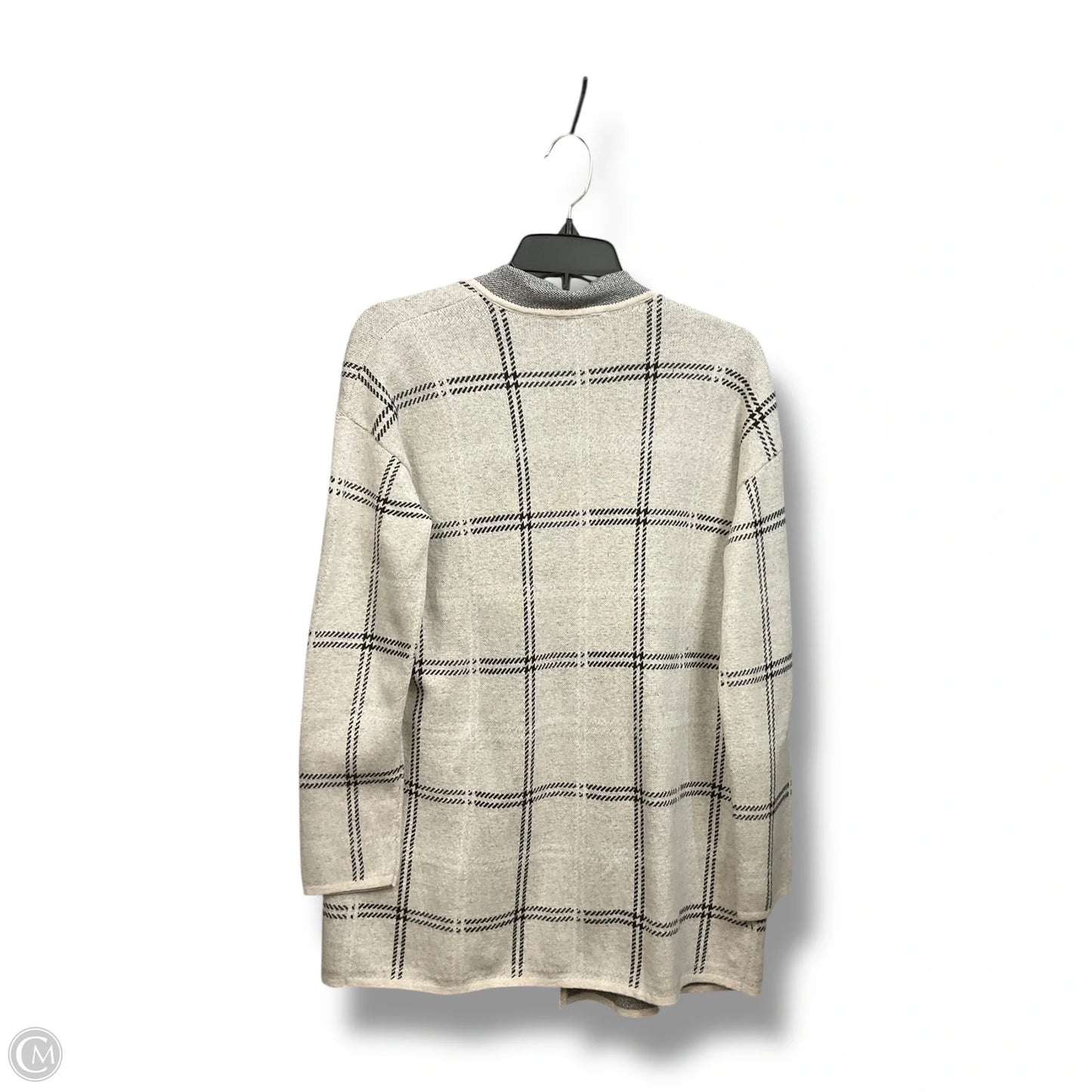 Cardigan By Loft In Black & Cream, Size: S