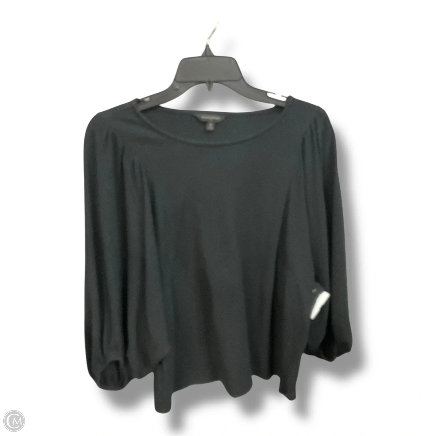 Top Short Sleeve By Banana Republic In Black, Size: M