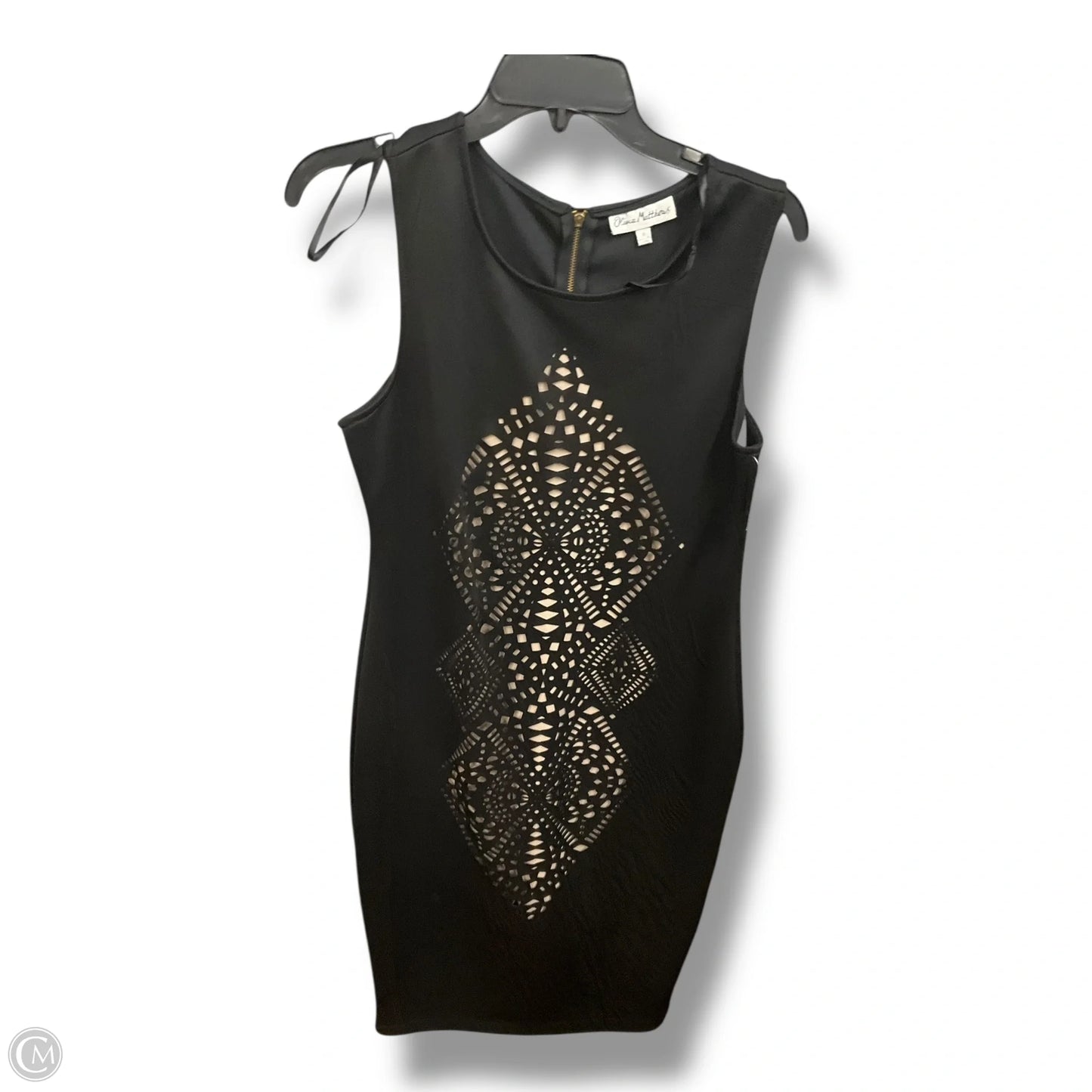 Dress Work By Olivia Matthews In Black & Tan, Size: 10