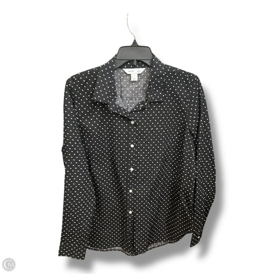 Top Long Sleeve By Old Navy In Polkadot Pattern, Size: L