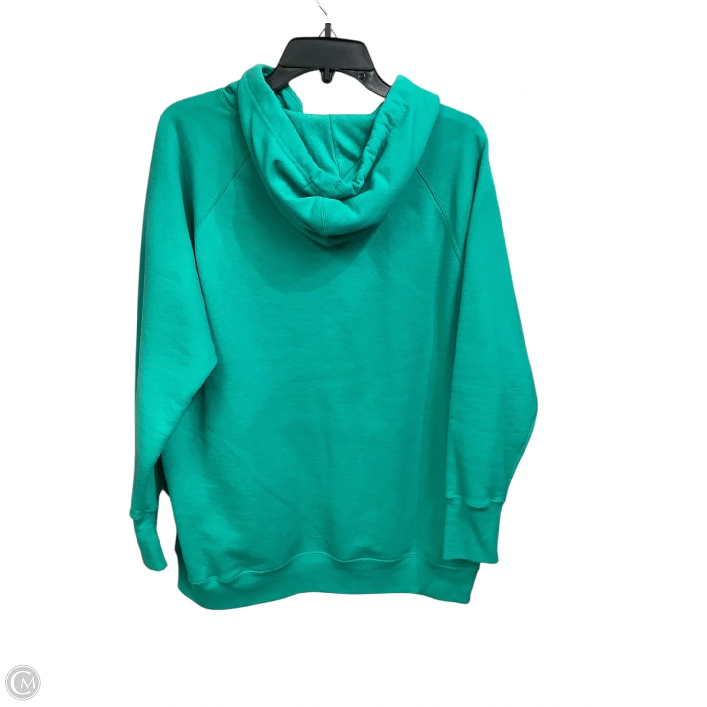 Sweatshirt Hoodie By Champion In Green, Size: 1x