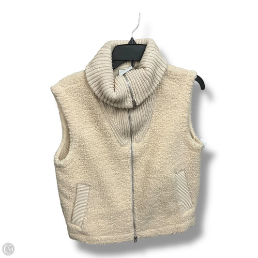 Vest Faux Fur & Sherpa By Varley In Cream, Size: Xs