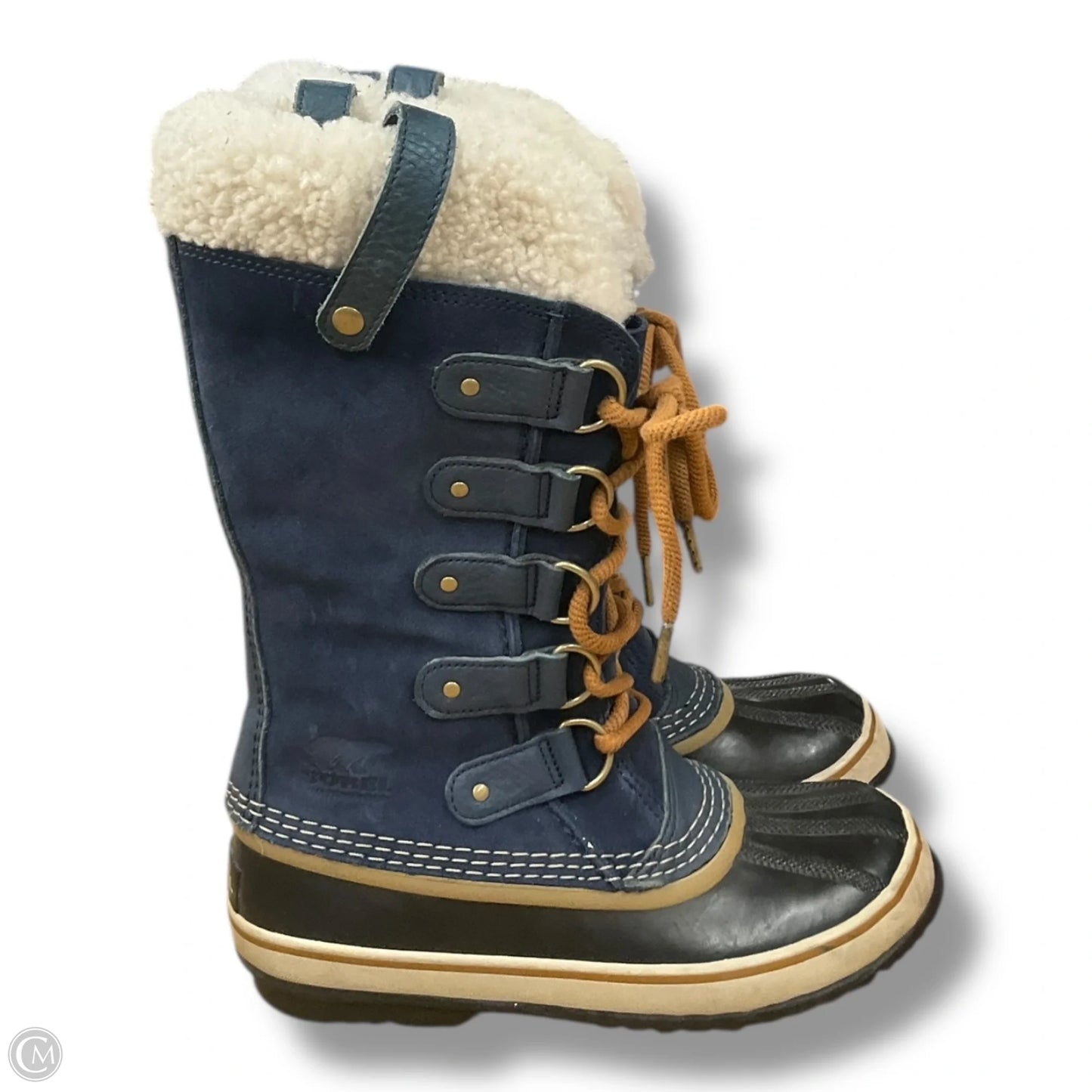 Boots Snow By Sorel In Blue & Cream, Size: 7